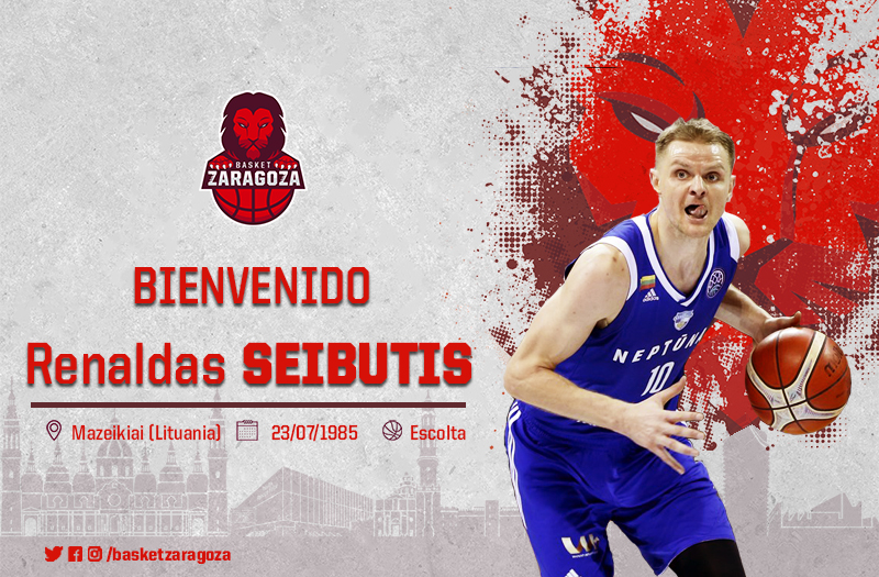 Seibutis, sexto fichaje rojillo. (Foto: Basket Zaragoza)