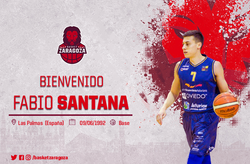 Fabio Santana, nuevo jugador del Tecnyconta. (Foto: Basket Zaragoza)
